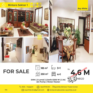 Dijual rumah luas di area premium Bintaro Jakarta Selatan
