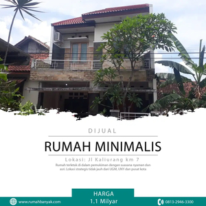 Dijual Rumah Minimalis 3 Kamar Dekat Pasar Kolombo Jl Kaliurang km 7