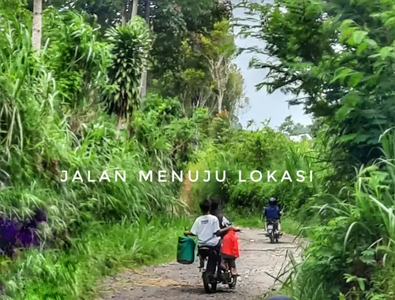 Dijual sebidang tanah matang pinggir jalan suasana tenang subur