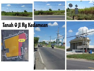 DIJual Tanah 0 Jl Ry KEDAMEAN ( Seberang Citraland City-Kdmn-Gresik )