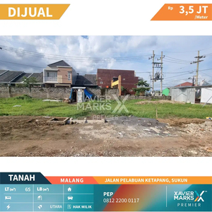 Dijual Tanah di Jalan Pelabuan Ketapang Sukun Malang Strategis