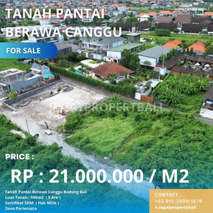 Dijual Tanah Strategis dan Premium Jl. Anggrek Berawa, Canggu