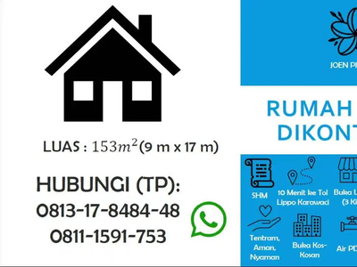 Jua /Sewa Rumah dan 3 Toko Strategis Langsung Buka Usaha