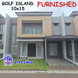 Jual Cepat Rumah 10x15 Golf Island PIK - SHM, Bisa KPR, Furnished