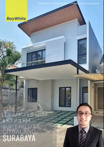 Jual Rumah Baru Bukit Palma Citraland Surabaya
