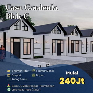 Jual Rumah Minimalis Dalam Cluster 200 Jt An Akses Mudah di Prambanan