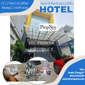 MURAH!Dijual hotel bintang 2 di Bandengan,Jakarta Barat LT 1174m2