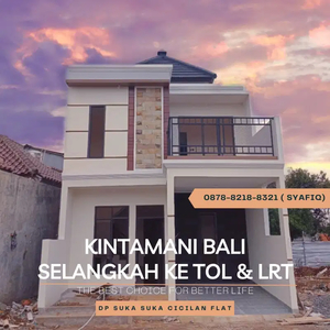 PROMO GILA, Rumah Baru Gaya Bali dekat TOL & STASIUN LRT