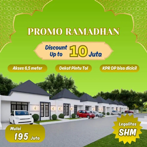 Promo Ramadhan, Rumah Baru Akses Jalan 6,5 meter Dekat Candi Prambanan