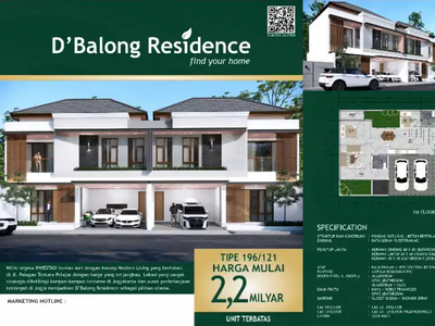 Rumah 2 Lantai Bernuansa Resort di Jl Palagan
