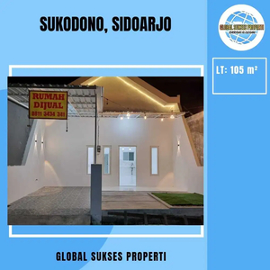 Rumah Bagus Nyaman Siap Huni Hadap Selatan Lokasi di Sukodono Sidoarjo