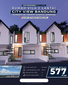 Rumah Bandung 2 Lantai dekat gegerkalong UPI Setiabudi City View