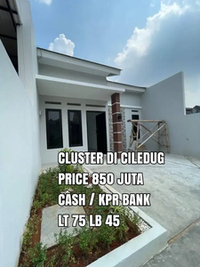 Rumah Baru harga Murah dlm Cluster di Ciledug,Parung Serab.Bisa KPR