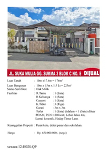 Rumah Cluster Sukma 3