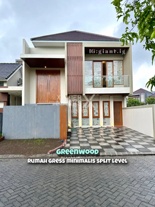 Rumah Gress Minimalis Split Level Dijual di Greenwood Golf, Araya