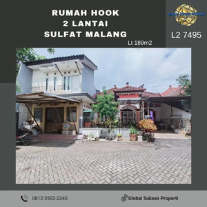 Rumah Hook murah 2 lantai di sulfat Malang