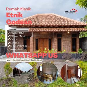 RUMAH MEWAH KLASIK SIAP HUNI BONUS FURNISH JOGJA