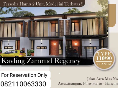 Rumah Modern 2 lantai di pusat kota purwokerto