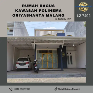 Rumah modern luas dan murah di Griyashanta Malang