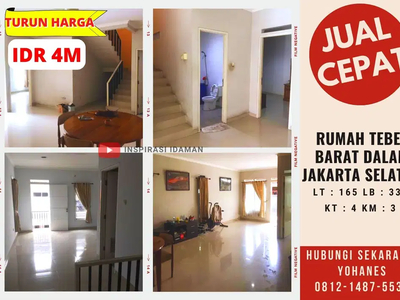 Rumah Tebet Barat Dalam nego jalan 1 mobil jakarta selatan