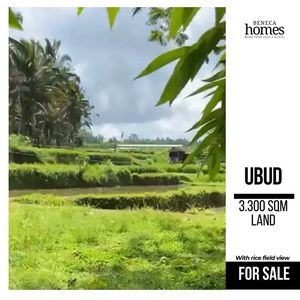 TANAH DI UBUD - DENGAN PEMANDANGAN SAWAH