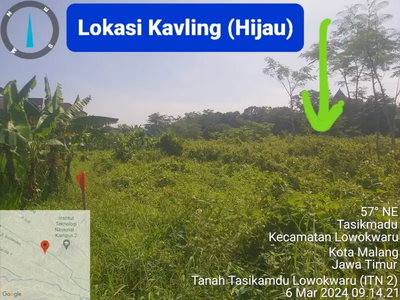 Tanah Kavling Murah Dekat Kampus ITN 2 Tasikmadu Kota Malang