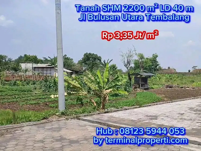 Tanah Murah SHM di Jl Bulusan Utara Kel Bulusan KecTembalang Semarang