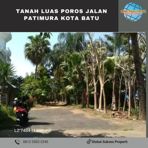 Tanah Poros Jalan murah dekat pasar Kota Batu