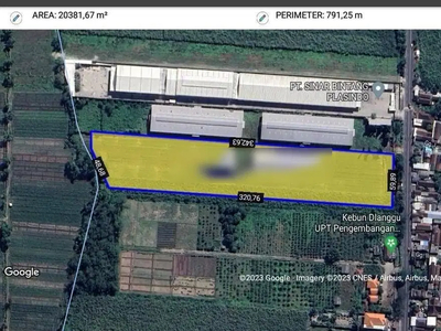Tanah Zona Industri SHM Di Raya Pacing Dlanggu Mojokerto