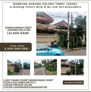 TERMURRAH. Dijual via Lelang Bank Rumah di Tebet