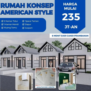 2 Unit Akhir Rumah Konsep American Style 200 Jt-an di Manisrenggo