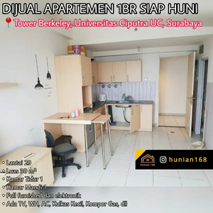 Apartemen Fully Furnished 1BR Berkeley Universitas Ciputra UC Surabaya