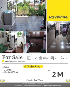 Di Jual rumah modern siap huni dan lokasi strategis di graha raya