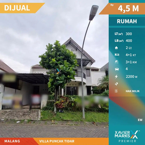 Dijual Rumah 2 Lt Siap Huni di Villa Puncak Tidar Malang