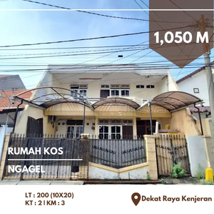 Dijual Rumah kos tdk aktif Ngagel Pusat kota Surabaya