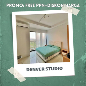 FREE PPN+DISKON HARGA DENVER STUDIO+BALCONY DI UNIVER5