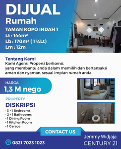 JUAL RUMAH TERAWAT SIAP HUNI / TKI 1