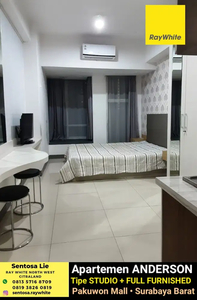 Jual / Sewa Apartemen Anderson Studio Full Furnished akses pakuwon Mal