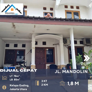 Kelapa Gading Jakarta Utara Rumah Dalam Cluster Dijual