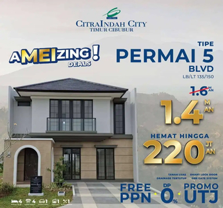 Rumah 2 Lantai 135/150 Permai di Citra Indah City