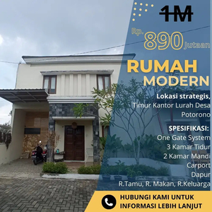 Rumah 2 LT 800 Jutaan Bisa Nego di Potorono Banguntapan Dekat Kotagede