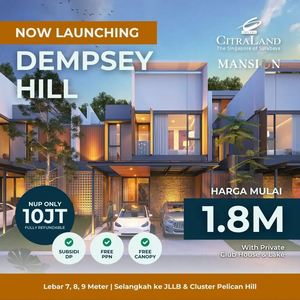 Rumah Baru Citraland Dempsey Hill 2 Lantai Mewah DP 0% Surabaya Barat