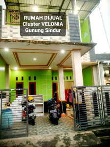 Rumah Dijual 2 Lantai Luas 75 Meter di Cluster VELONIA Gunung Sindur