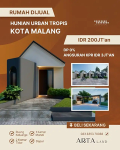 Rumah Kota Malang Angsuran 3Jt'an