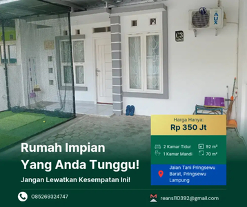 Rumah Mewah Harga Murah Bonus Kitchen Set