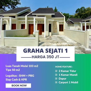 RUMAH MODERN DI KAWASAN ASRI DEKAT KE PASAR NGIJON