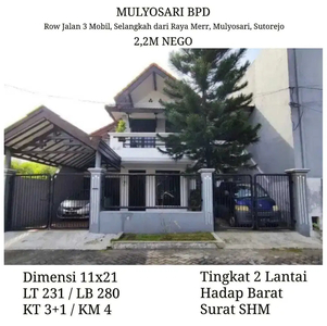 Rumah Mulyosari BPD Surabaya Timur dkt Sutorejo Pakuwon City Kenjeran