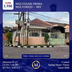 Rumah Mulyosari Prima dkt Sutorejo Kenjeran Pakuwon City Wisma Permai