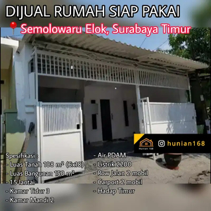 Rumah Murah Semolowaru Elok Indah Utara Selatan Tengah Surabaya Timur