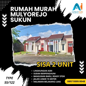 RUMAH READY STOK MURAH TANAH LUAS MULYOREJO SUKUN KOTA MALANG